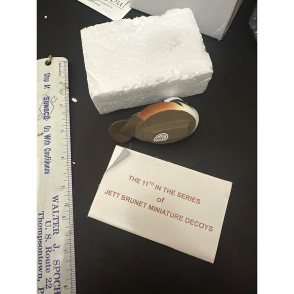 Jett Brunet Miniature Hooded Merganser Duck Decoy  11th In Series  Made In China - Picture 5 of 8